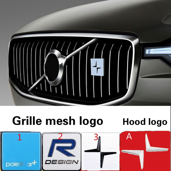 1PC 3D metal car front grille badge S60 S80 S90 V40 grille logo V70 V90 XC60 XC90 Polarstar P1800 etc. | Wish