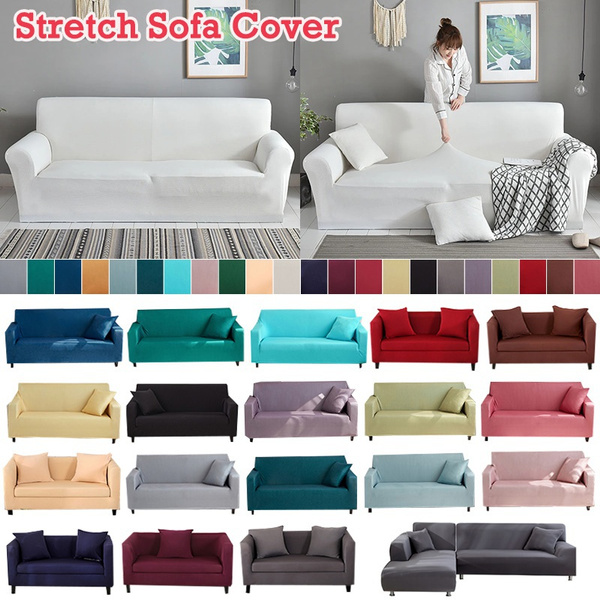 2021 New Stretch Sofa Cover For Living Room Stretch Spandex Slipcover Sectional Corner Sofa Covers Housse De Canape Sofa Bezug 1 2 3 Seater Wish