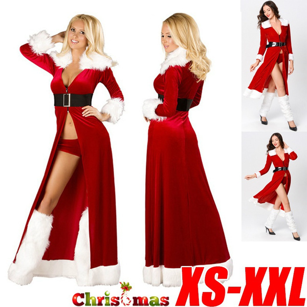 Miss Santa Claus Outfits Women Christmas Dresses Adult Costume Half Sleeve  Modis Ladies Fancy Dress | Fruugo SA
