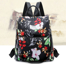 Shoulder Bags, Floral print, rucksack, School Backpack
