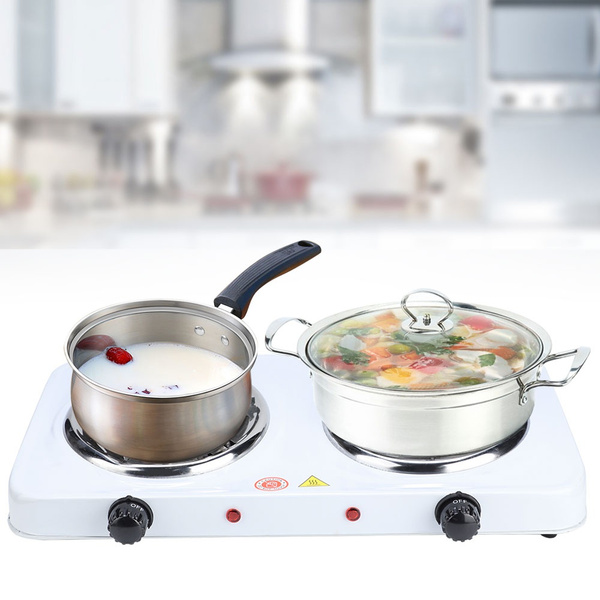 2000W Electric Double Hot Plate Portable Heating Cooking Stove Kitchen  Camping Stove Cooker