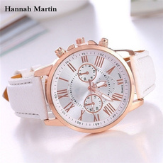 HANNAH MARTIN Fashion Geneva Roman Numerals Quartz Watch Casual Couple Watch Wrist Watch For Women&Men