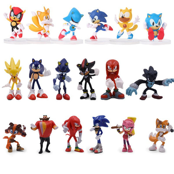 Sonic the hedgehog boom 3 pack Dr Eggman Shadow Sonic Tomy nib toy figure