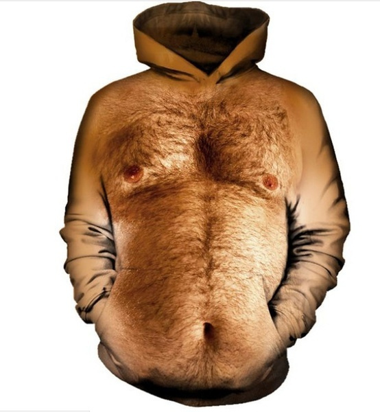 Hairy store man hoodie