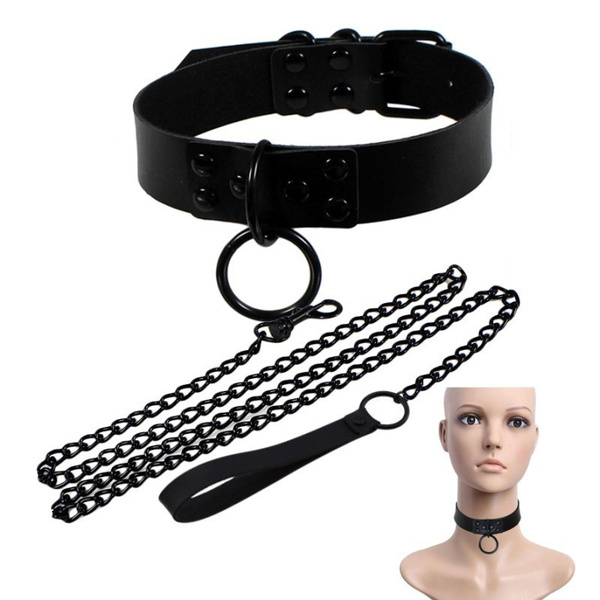 PU Leather Tied Collar with Leash BDSM Bondage Slave Restraint Cosplay Role  Play Sex Toys | Wish