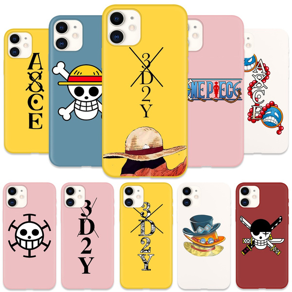 Anime One Piece Candy Color Phone Case For Iphone 12 Pro Max Case Xs X Max Coque Iphone 11 Case Iphone 7 Case 8 6 6s Plus Luffy Zoro Ace Funda Iphone Xr Cases Wish