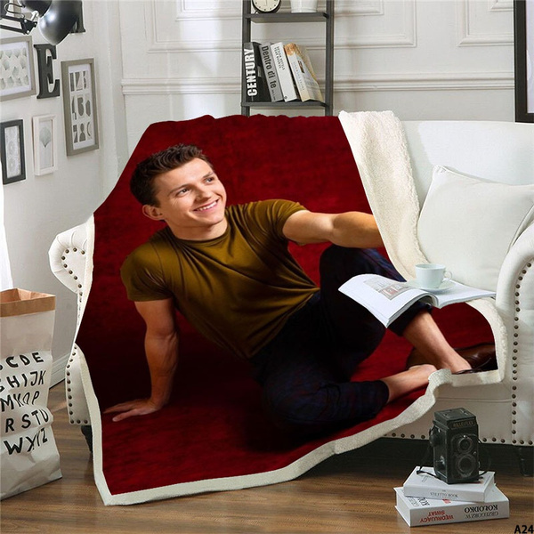 Tom Holland Blanket Ultra Soft Stylish Bedroom Living Room Sofa Warm Flannel Blankets50 X40