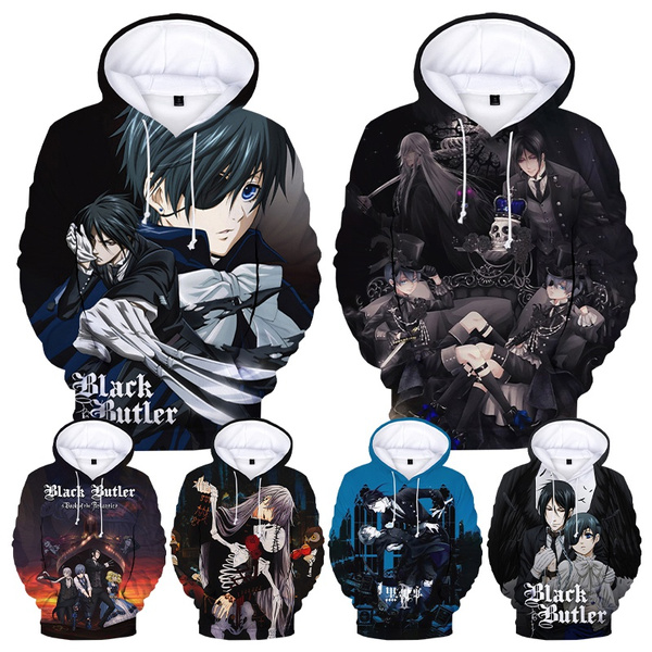 2020 Anime Black Butler 3D Printed Hoodies Men Women Fashion