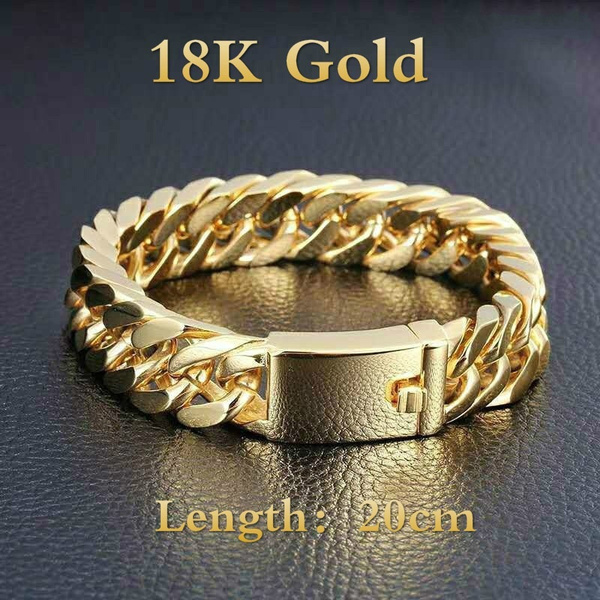 Men's 18 karat on sale gold bracelets