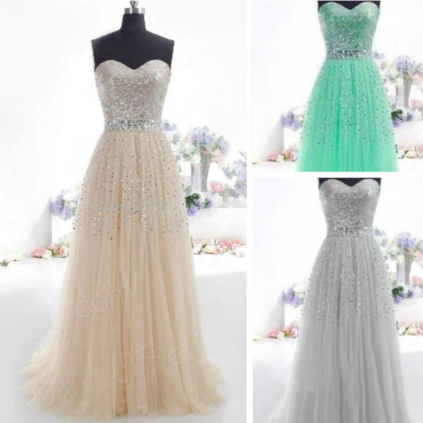 Long Chiffon Bridesmaid Formal Gown Ball Party Cocktail Evening Prom Dress  Women