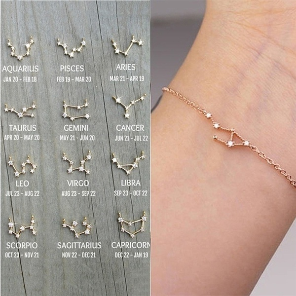 Libra bracelet, horoscope bracelet, constellation bracelet, zodiac jewelry,  horoscope jewelry, libra jewelry, zodiac bracelet, sister gift | Wish