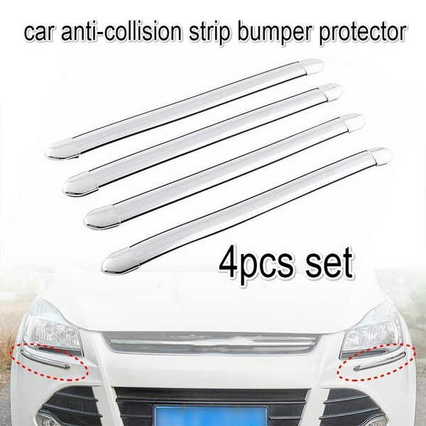 beler 4pcs Black Car Auto Anti Collision Bumper Door Protector Guard Stickers Bars Anti-rub Strips beler 4pcs Black Car Auto Anti Collision Bumper Door Protector Guard Stickers Bars Anti-rub Strips