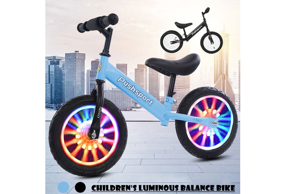 Details about   High Carbon Steel Children's Balance Bike Color Luminous Wheel For 3-6 Age Kids 
