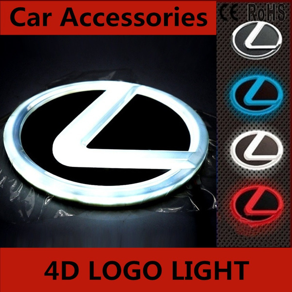 2020 Fashion 4D LED Car Decal Tail Logo Light Badge Lamp Emblem Sticker for LEXUS Wish