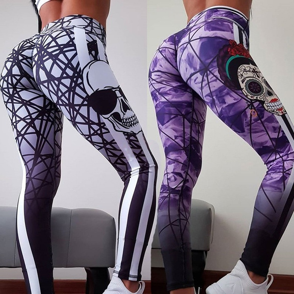 Print Yoga Pants Women Unique Fitness Leggings Workout Sports