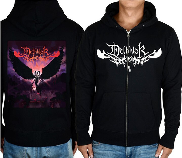 Dethklok Cotton warm heavy metal hoodie Zipper Sweatshirt sudadera shell jacket tracksuit fleece Outerwear pollover