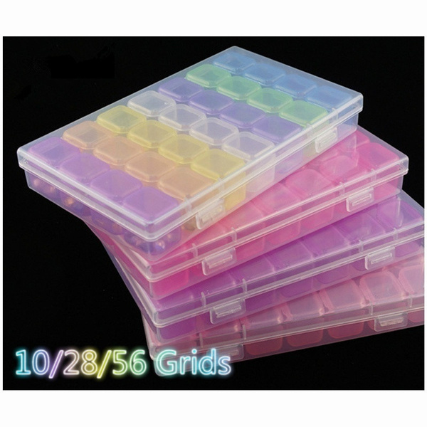 28 Containers Diamond Art Accessories Tools Boxes Bead Organizer