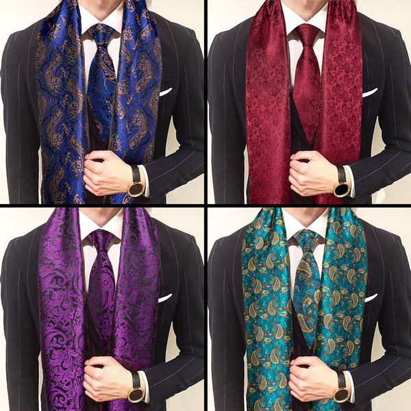 Silk jacquard scarf, Scarves, Men's