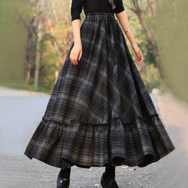 2020 New Women s Long Skirt Stitching Half length Skirt