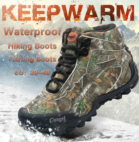 2021 New Fashion Men's Camo Hunting Boots Outdoor Waterproof Tactical  Fishing Trekking Hiking Boots