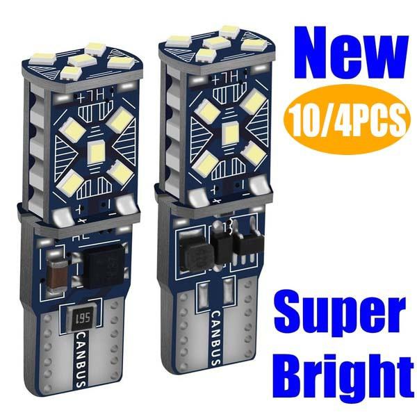 Bright 10/4/2PCS T10 W5W 194 198 158 New Super Bright Car LED Car ...