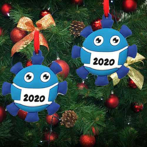 2020 Virus Ornament Quarantine Pandemic Commemorate Christmas Tree Decor Doll