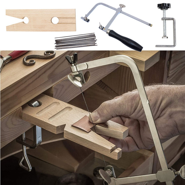 1 Set 3-in-1 Professional Jeweler's Saw Set Jewelry Tools Saw Frame 144  Blades Wooden Pin Clamp Wood Metal Jewelry Toos GOO