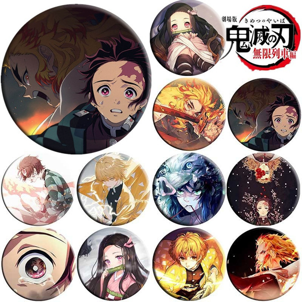 Badge Pins Tanjiro Kamado (regular version)' Theater version : Demon  Slayer: Kimetsu no Yaiba Mugen Train Version : Orchestra Concert : Oni-no-so  Random metal badge', Goods / Accessories