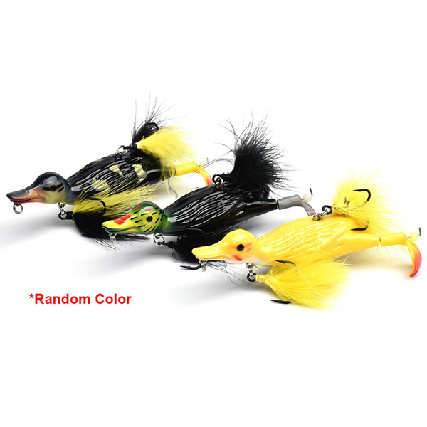 3D Suicide Duck Fishing Lure Floating Artificial Bait Splashing Feet For  Bass Pike Chub Hard With Hooks