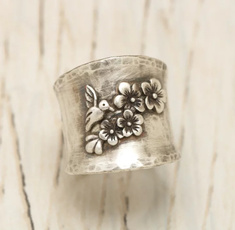 Sterling, Flowers, wedding ring, Gifts
