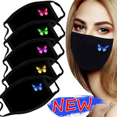 butterfly, printedmask, dustmask, Colorful