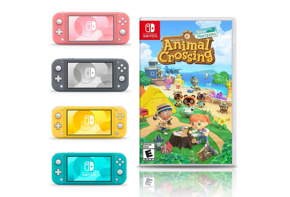 Nintendo switch lite animal deals crossing new horizons bundle