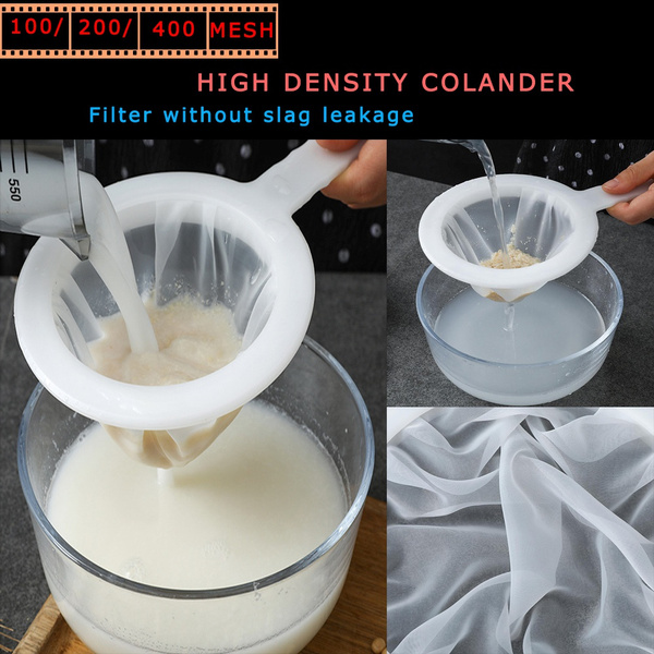 Soy Milk Filter Screen Ultra-fine Squeezed Juice Filter Screen  Kitchen Colander 