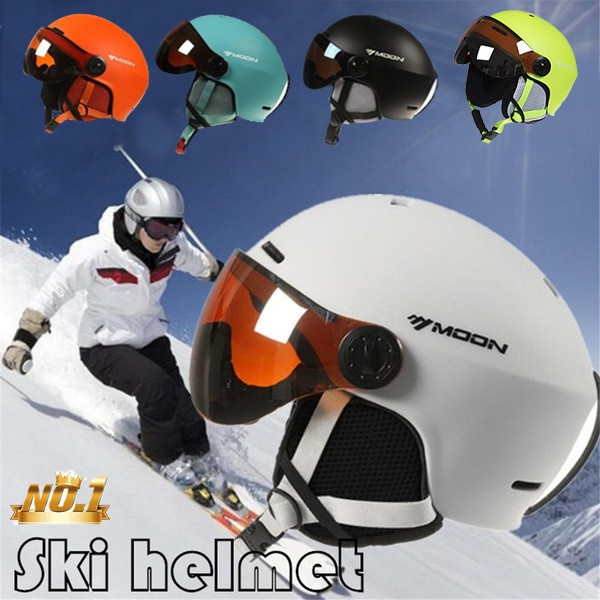 2021 Winter Popular Moon Ski Helmets for Men and Women with Goggles