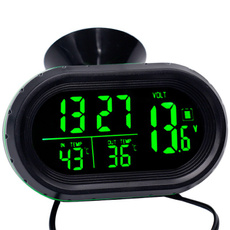 carvoltmeter, temperatureinstrument, calendarclock, Clock