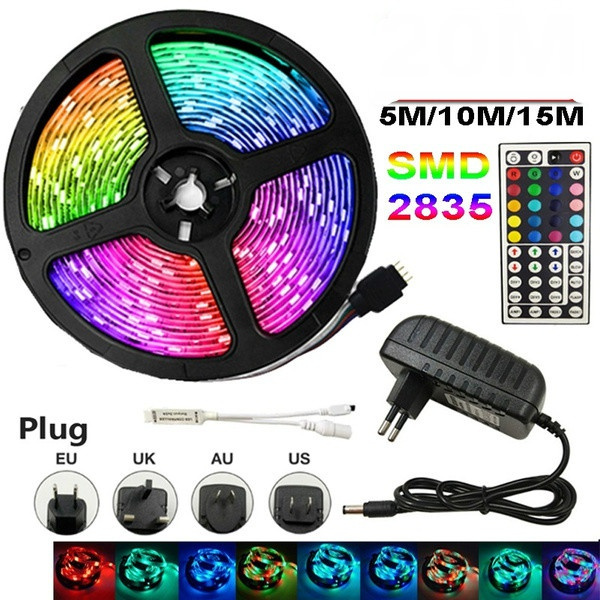 LED Strip Lights RGB 2835 RGB SMD Flexible Ribbon RGB LED Light 5M 10M ...