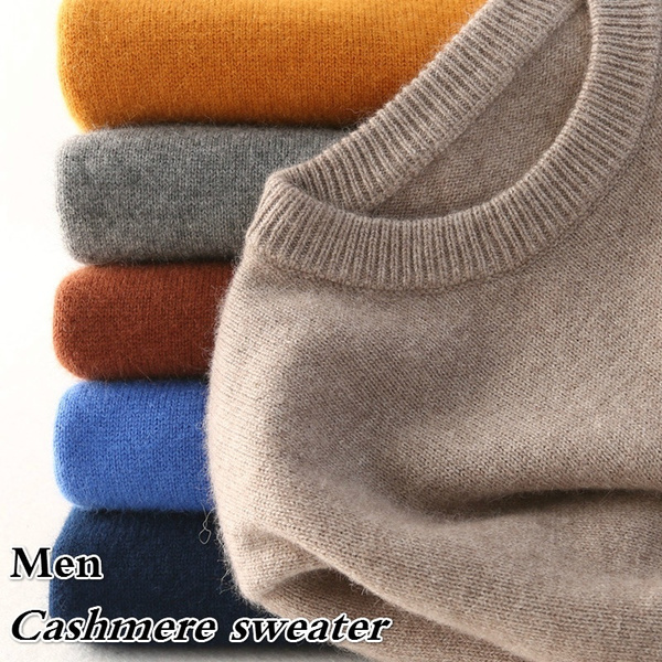 New Thicken Cashmere Sweater Men Jersey 