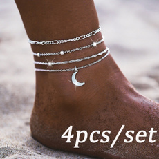 Charm, Anklets, Chain, Simple
