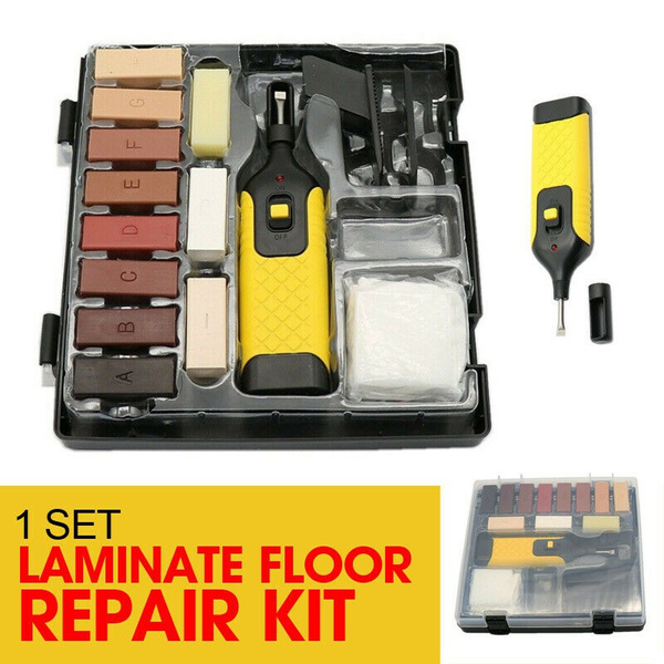 1 Set Laminate Floor Repair Kit 11 Color Wax Blocks for Repair Damaged Flooring