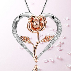 Heart, Diamond Necklace, Love, Jewelry