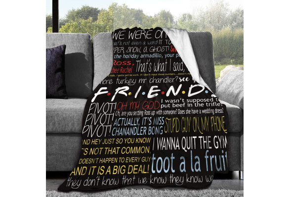 Friends TV Show Blanket Throw Friends Gifts Flannel Blanket for Sofa Couch  Bed 60x80 