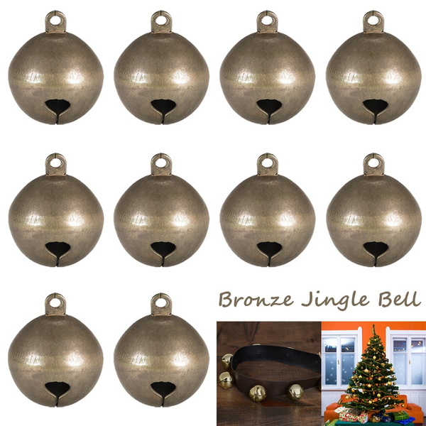 10pcs Jingle Bells 1 Inch Craft Copper Bells Bulk DIY Bells for
