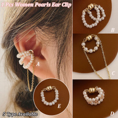 korea, retro style, pearls, women earrings
