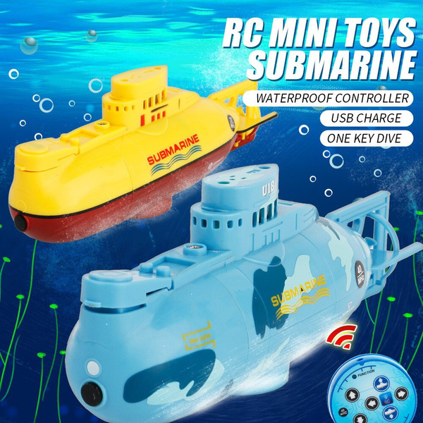 Mini Radio Remote Control RC Boat Ship Submarine Toy Cool Aquatic Toys for Gifts 