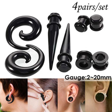 eartaper, spiral, earexpander, gothic jewelry