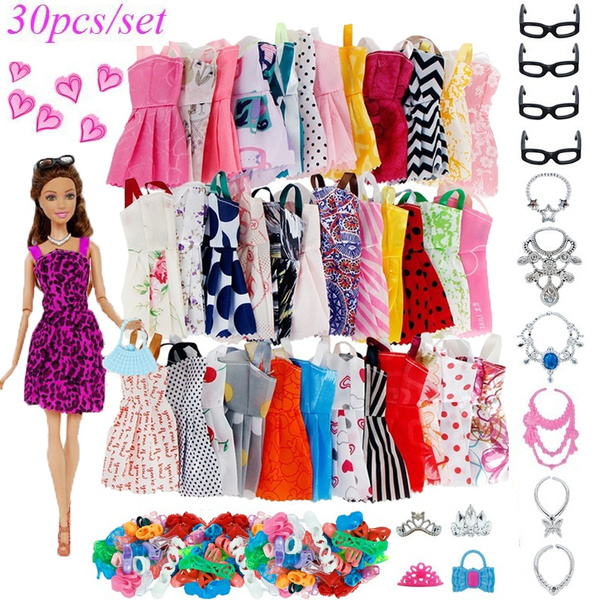 Original Barbie Doll Dress Accessories Shoes Purse Sets Clothes Clothing  genuine Top Brand Kids Toys for Girls Children Gifts