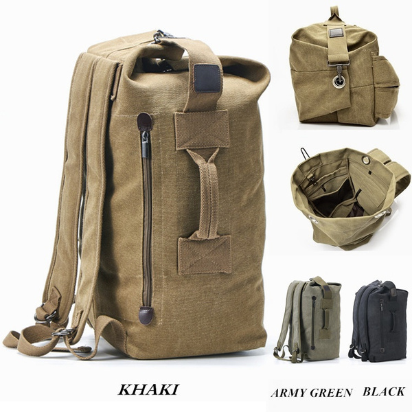 large canvas rucksack