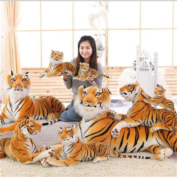 Simulation Tiger Plush Giant Tiger Jungle King Plush Toy Doll Child Child Christmas Gift Child Toy Cartoon Animal Doll Stuffed Animal Toy Kid s Toy Wish