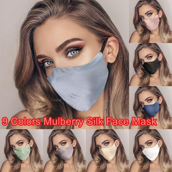 Mulberry Silk Face Mask Reusable And Breathable Adult Face Mask ...