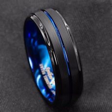 Blues, 8MM, wedding ring, Engagement Ring